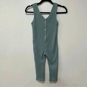 Zara waffle jumpsuit 3/4